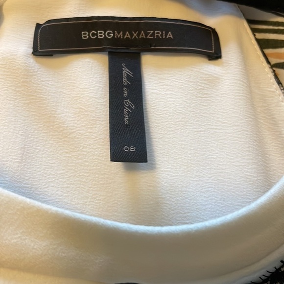 BCBG Black and White Lace Mini Dress - Picture 7 of 9